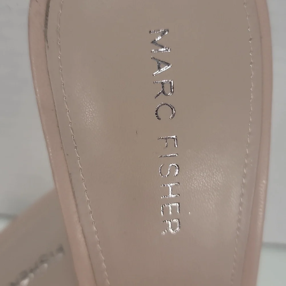 Marc Fisher Dacorin Quilted Studded Pink Heels